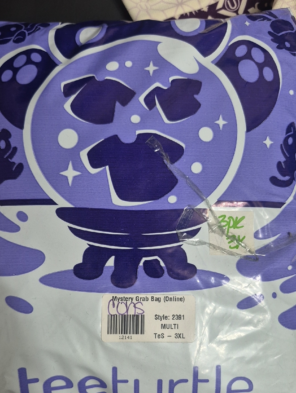 Mystery Grab Bag Tee - Purple Multi Graphic